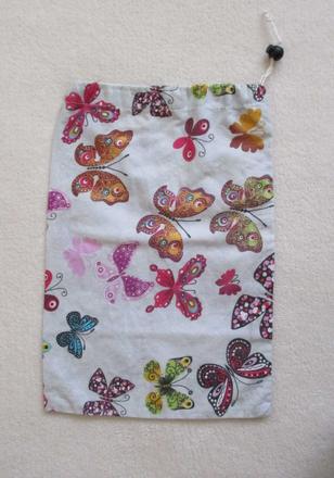 Látkový sáček vak na přezůvky, 