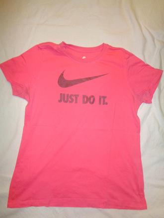 Růžové tričko nike, nike,m