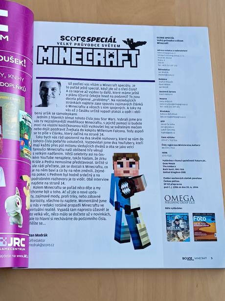 Minecraft časopis score speciál, 
