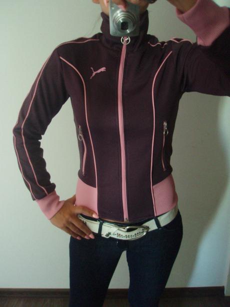 Fialová mikina puma, puma,s