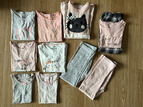 Dívčí set kočka - trika, legíny aj.- lupilu,98/104, lupilu,98