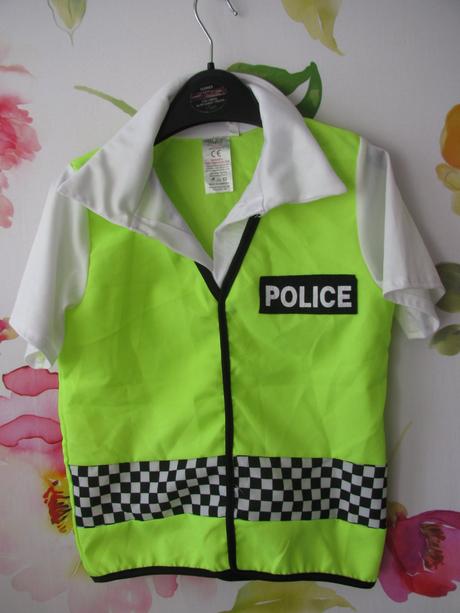 3 dílný kostým policista-kalhoty,blůza,čepice,