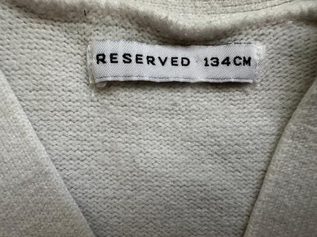 Dívčí bílý svetr reserved, vel. 134, reserved,134