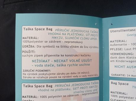 Taška na kočárek space bag ivema baby, 