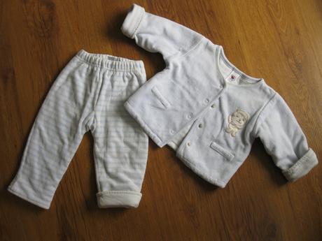 Vyteplený semišový komplet, c&a,68