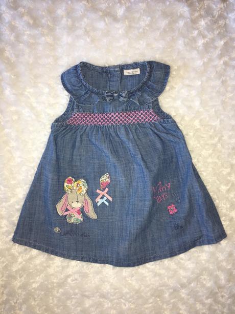 Modré riflové/džínové šaty next, next,74