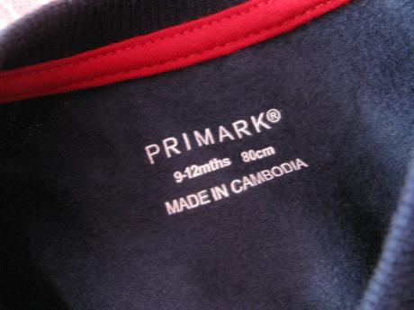 Tmavě modrá mikina, teplákovina, primark,80
