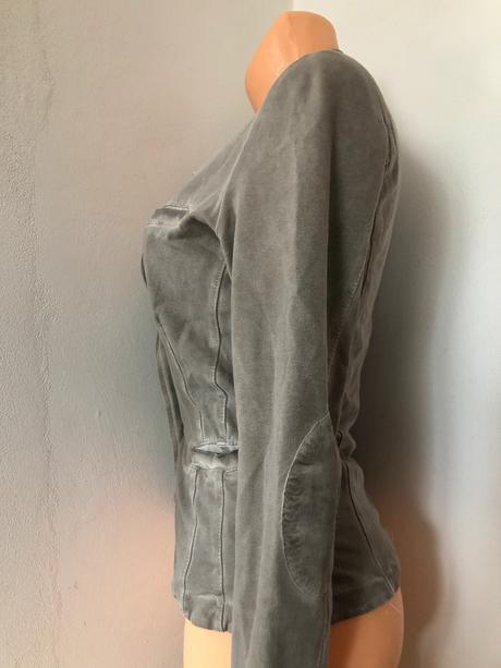 Vel. s šedohnědé dámské sako, s