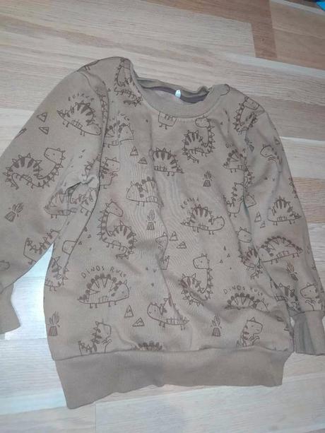 Hnědá mikina s dinosaury 98 george, george,98
