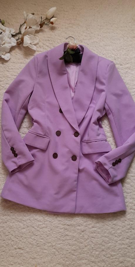 Shein fialkové sako, l