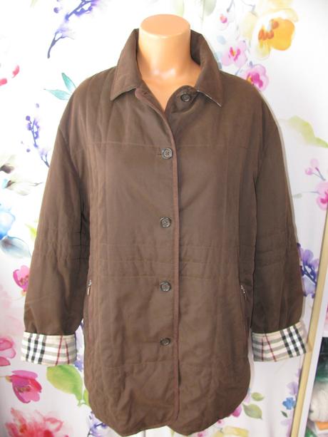 Tmavě hnědá přechodná bunda, jacket burberry, burberry,xxl