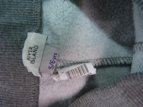 Šedé tepláky vel. 116, river island,116