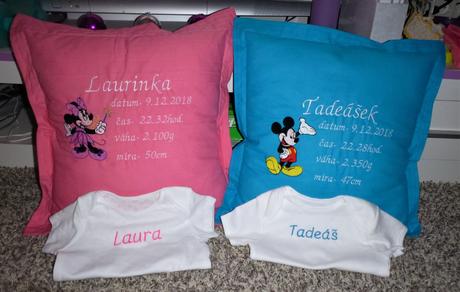 Polštářek mamince z lásky darovaný,