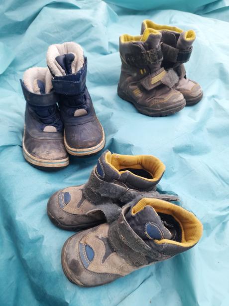 Zimní nošené boty, obuv různé na donošení, 27