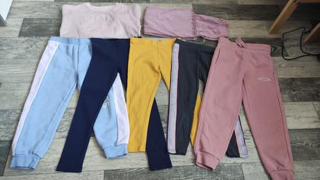 Tepláky/legíny 7ks dívčí 110-116/122, river island,110