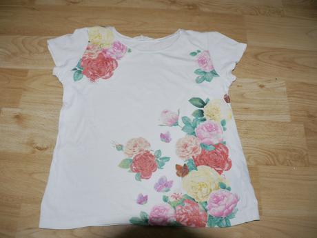 Tricko s kvety 1347140 h&m, h&m,134