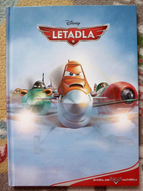 Kniha-pohádka letadla od disney 2013.,