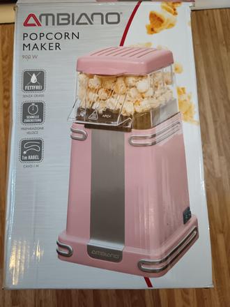 Růžový popkornovač ambiano - párkrát použitý., 