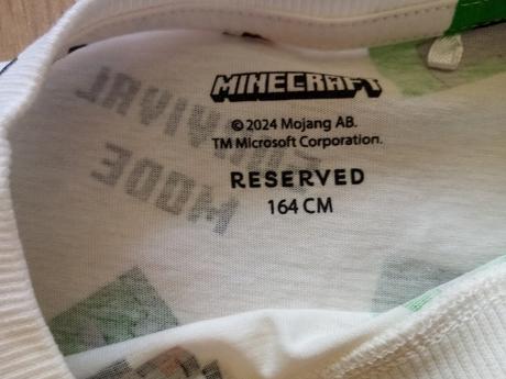 Tričko minecraft, reserved,164