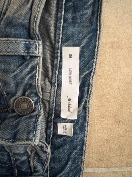 Džíny subdued low waist 36, pro velmi štíhlé posta, xs