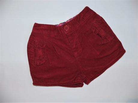 K694 sametové kraťasy v.74 , mothercare,74