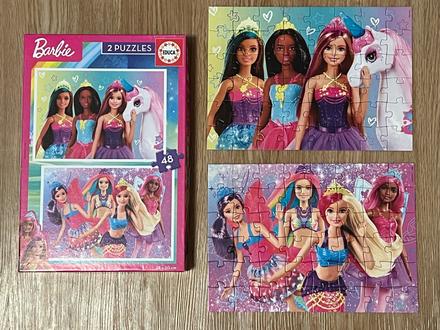 Barbie puzzle-2x48 dílků, educa, 