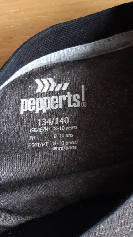 Šedočerné triko 134-140, pepperts,140