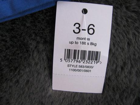 Modré bavlněné tričko s nápisem, george,68