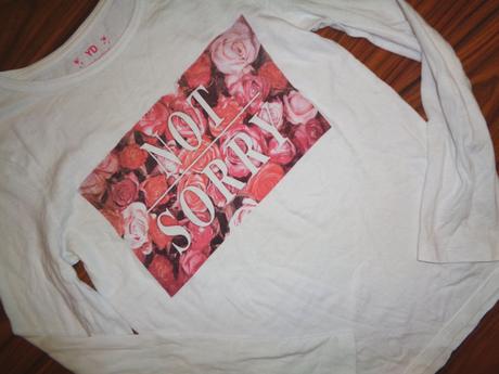 Bílé tričko s růžičkami, young dimension,152