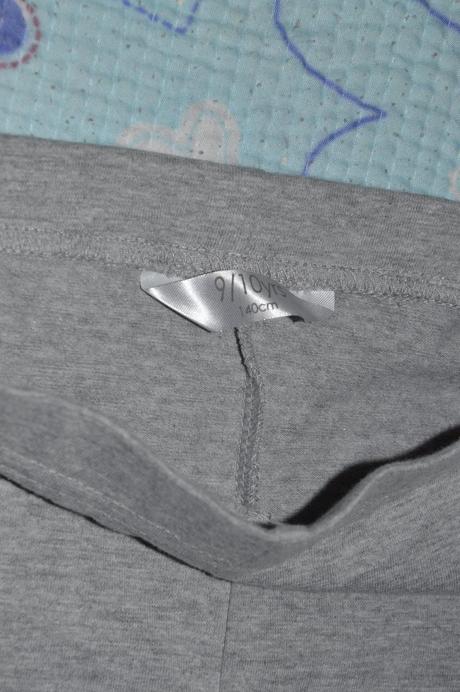 Šedé slabé legíny, legínky , 128