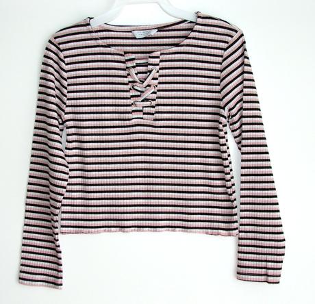 W211 dívčí tričko crop vel. 9-10 let, primark,140