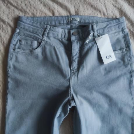 Dámské šedé rifle džíny jeans c&a v. 42, c&a,42
