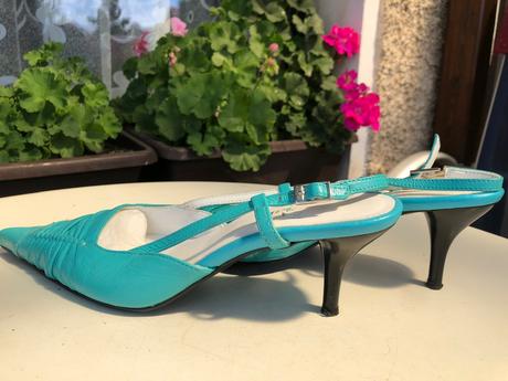 Tyrkysove bata boty spicate vel.36, baťa,36
