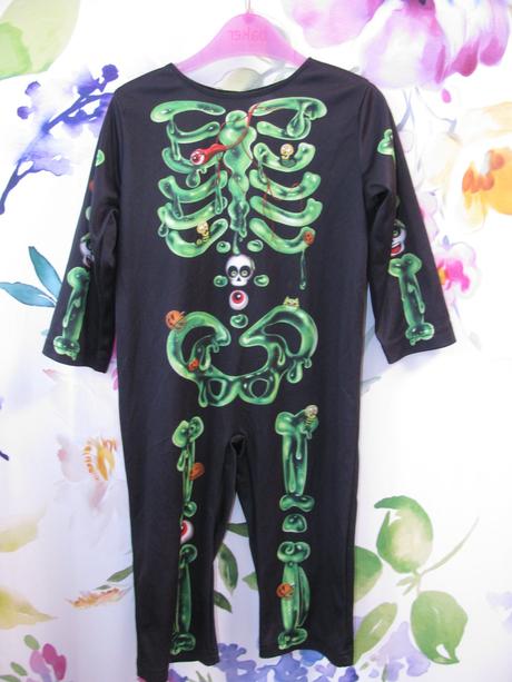 Kostým na karneval-overal kostlivec halloween,