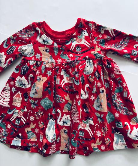 Vánoční šaty zn. next - v.3/6 měs., 68
