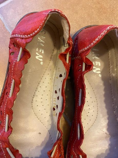 Dámské kožené baleríny - simen, 38