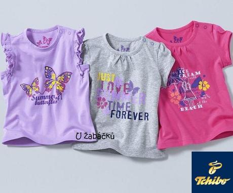 3-pack letní trička tchibo dívčí vel. 110/116, tchibo,110 / 116