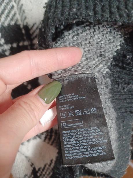 Károvaný svetr h&m 134/140, h&m,140