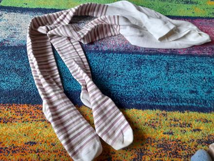 Punčocháče pruhované na holku vel 140, 140