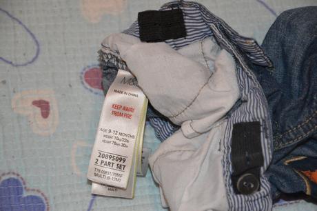 Slabé džínové kalhoty regulace v pase 74/80, marks & spencer,80