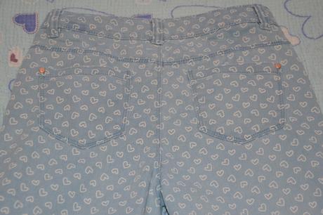 146 152 kalhoty džíny srdíčkové regulace v pase, denim co,146