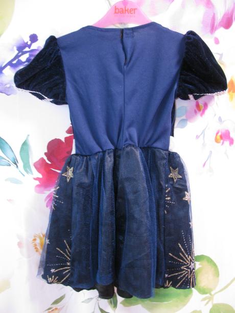 Kostým-tmavě modré šaty noční obloha, čarodějka, 