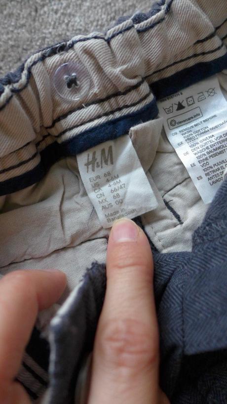 Kalhoty, h&m,68