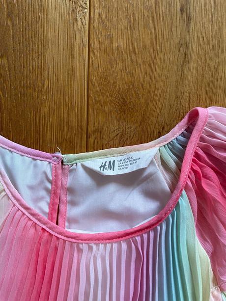 Duhové šaty zn. h&m vel. 140, h&m,140