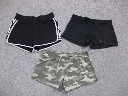 3x kraťasy / šortky, vel. 158 (xs), h&m,158