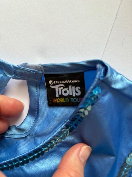 An14/ kostým šaty troll - v.4/6 let,