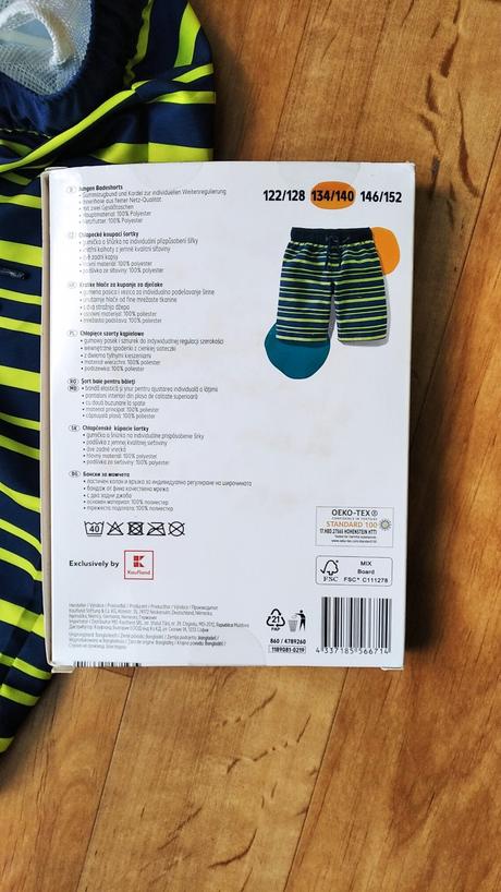 Šortky koupací, vel. 134/140, 134