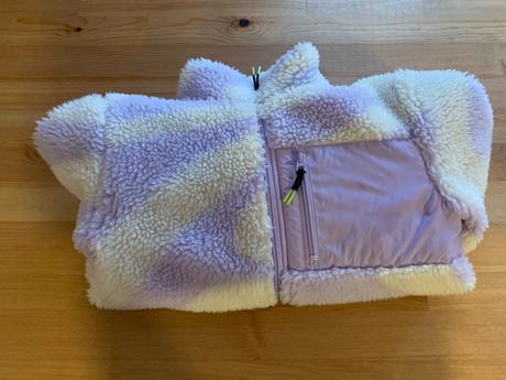 Plyšová bunda, h&m,140