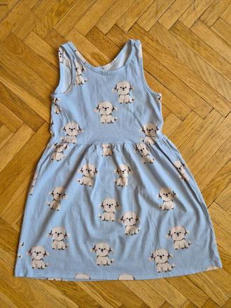 Letní šaty s pejsky, h&m,128