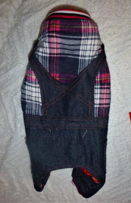 Psí obleček klučičí džíny+košile, 